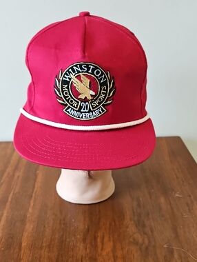 Vintage Eagle Ridge Winston Motor Sports 20th Anniversary Rope Snapback Hat USA